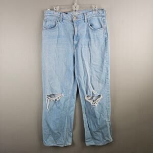 Snacks By Mother The Fun Dip Puddle Lots Of Nibbles Wide Leg Jean Women's 30